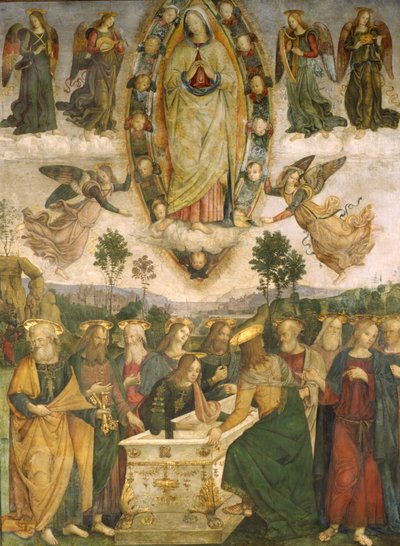 Die Himmelfahrt der Jungfrau Maria von Bernardino di Betto Pinturicchio